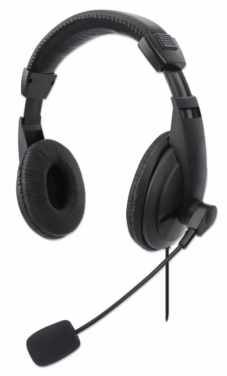 Audífonos USB Manhattan 179843 - Diadema Estéreo con Micrófono Flexible Imagen principal del producto