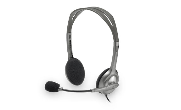 Diadema Logitech H111 - Alámbrica para PC y Juegos, Conexión 3.5mm
