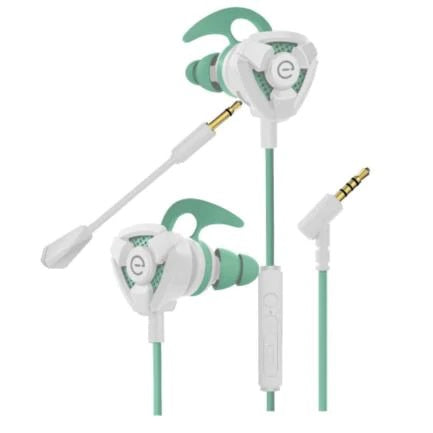 Audífonos Easy Line STORM Blanco/Verde - Micrófono Desmontable 3.5mm Imagen principal del producto