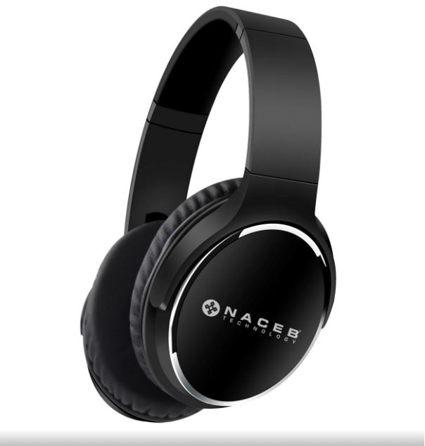 Diadema Bluetooth Naceb Technology NA-0308N - Audio inalámbrico, Negro