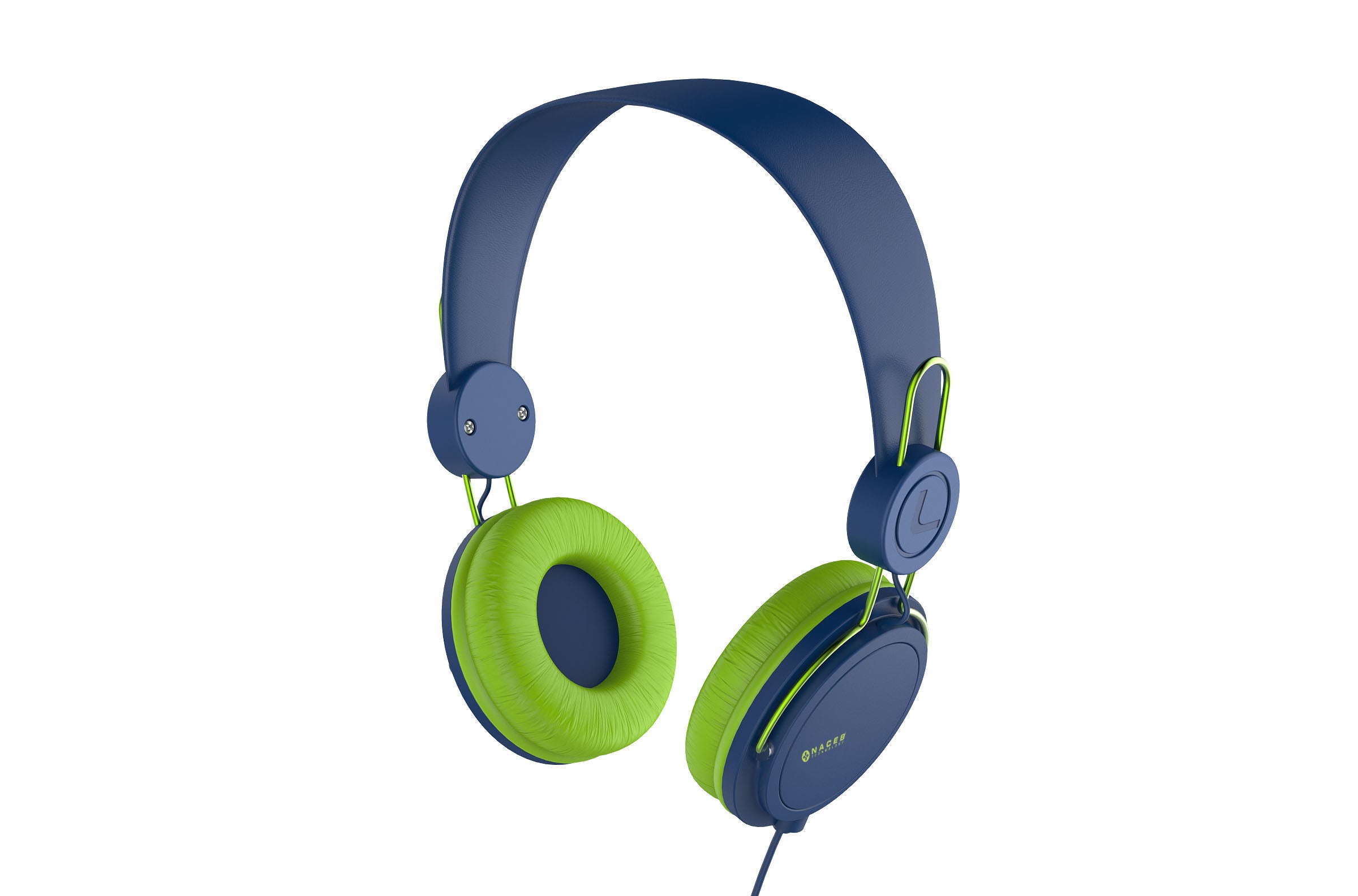 Diadema Naceb Technology NA-0313A - Audio Estéreo, Cable 1.2m, Azul y Verde