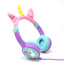Audífonos On-Ear Necnon NBHK-UNICORN Kids - Volumen Seguro 95dB, Hipoalergénico