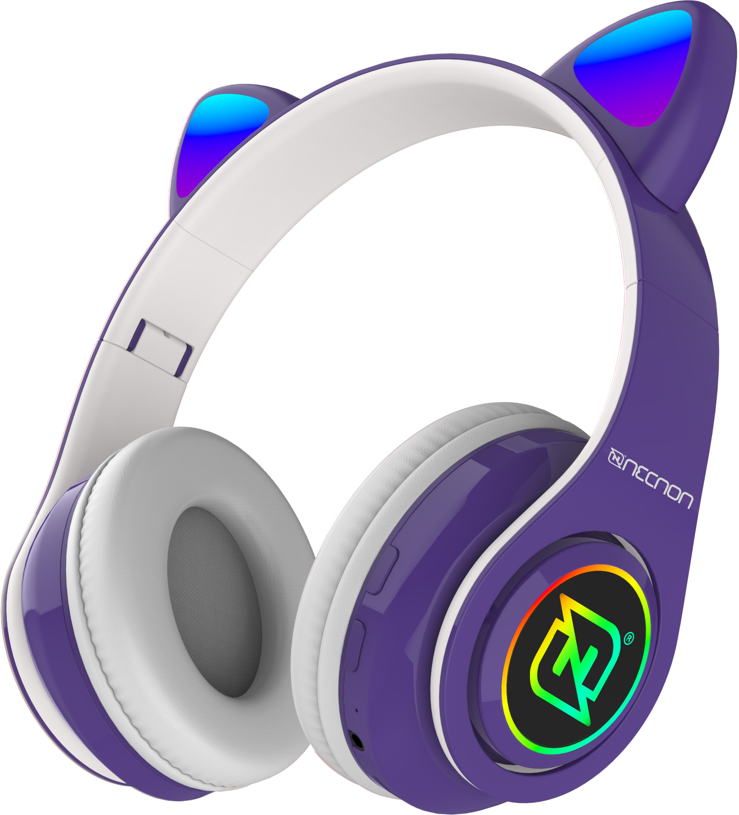 Audífonos on-ear Necnon NBH-07 Bluetooth - RGB, Radio FM y Micro SD