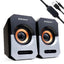 Bocina Estéreo Brobotix 963913 - USB 3.5mm Control Volumen Escritorio