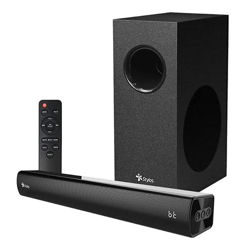 Barra de Sonido 2.1 Stylos STAB210B - Bluetooth, HDMI ARC, USB