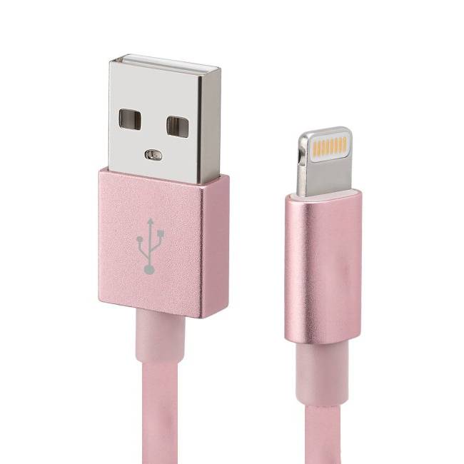 Cable USB A a Lightning DBUGG DB-G-USBLR 1m Rosa - Carga Rápida Imagen principal del producto
