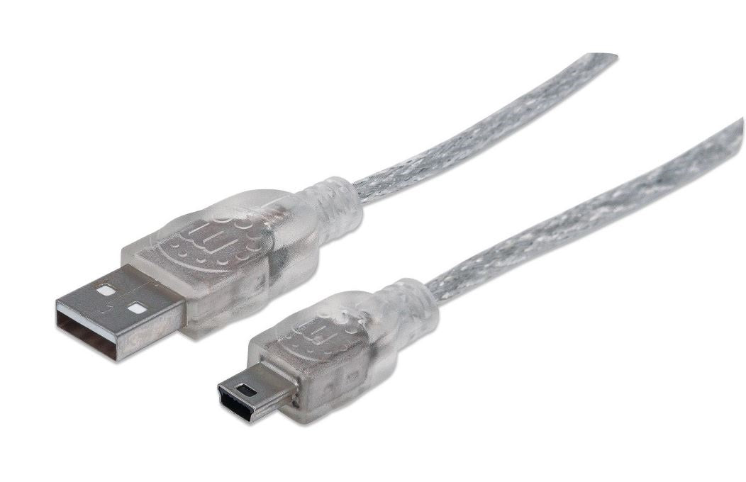Cable USB Manhattan 333412 USB A a Mini B 1.8m - Conectividad Confiable Imagen principal del producto