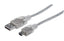 Cable USB Manhattan 333412 USB A a Mini B 1.8m - Conectividad Confiable