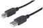 Cable USB Manhattan 333368 - USB 2.0 A/B, 1.8m, Alta Velocidad 480 Mbps