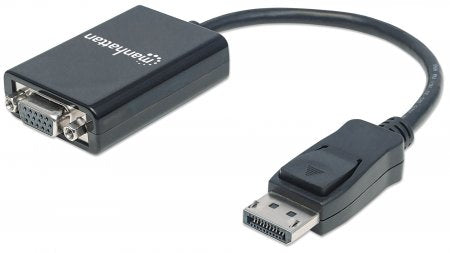 Adaptador DisplayPort a VGA Manhattan 151962 - 15cm Macho a Hembra