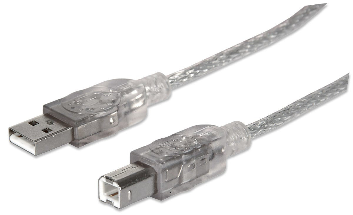 Cable USB Manhattan 345408 para Impresora USB-A a USB-B 5m - 480 Mbps Imagen principal del producto