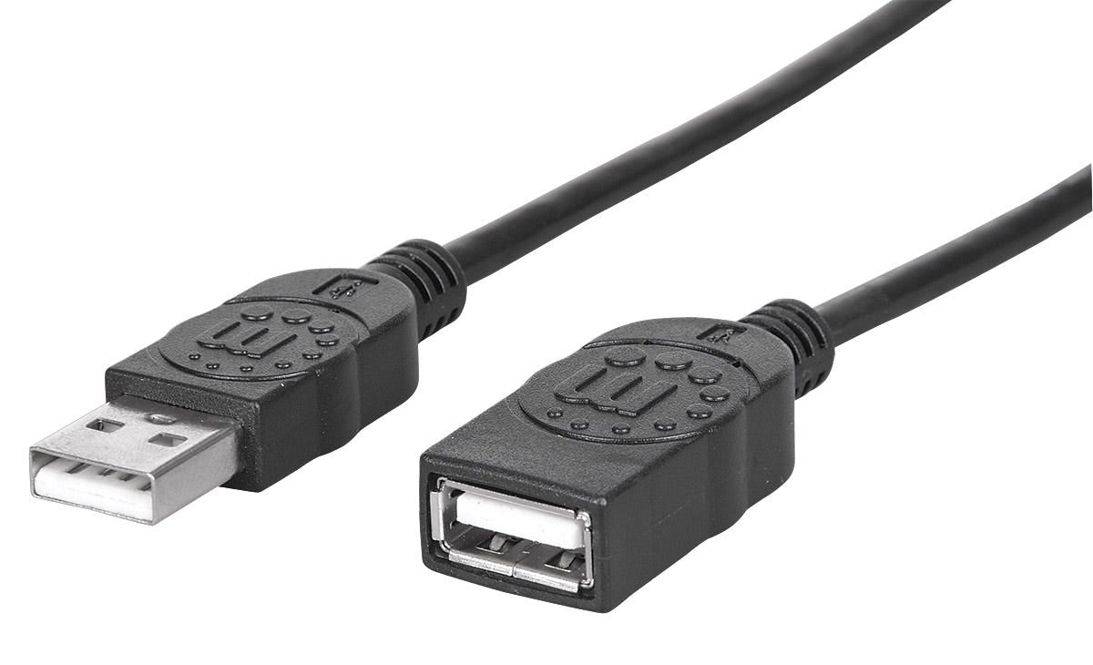 Cable Extensión USB 2.0 Manhattan 1.8m - Alta velocidad 480 Mbps Imagen principal del producto