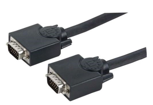 Cable VGA MANHATTAN 313629 - 15 Metros HD 15 Macho a Macho Negro Imagen principal del producto
