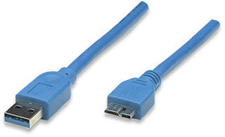 Cable USB 3.2 Manhattan 325424 - Micro-B SuperSpeed 5 Gbps 2m Imagen principal del producto
