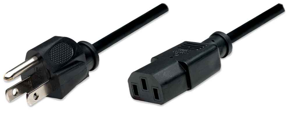 Cable de Corriente Manhattan 300179 - CPU/Monitor 1.8m Imagen principal del producto