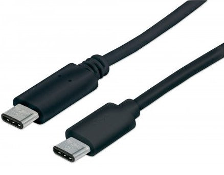 Cable USB C a USB C MANHATTAN 353342 - Conexión Rápida, Negro Imagen principal del producto
