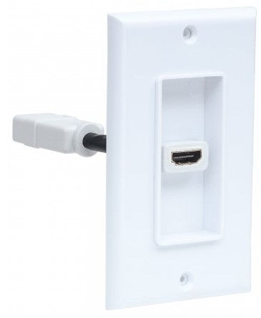 Cople HDMI Manhattan 771719 - Blanco con Faceplate 1 Puerto Imagen principal del producto