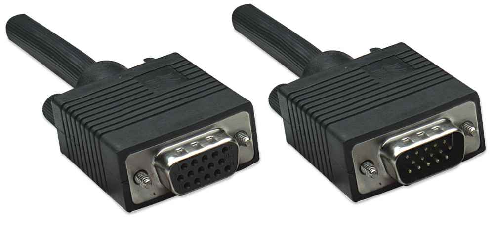 Cable Extensión VGA Manhattan 309011 1.8m - Blindado HD15 Macho/Hembra Imagen principal del producto