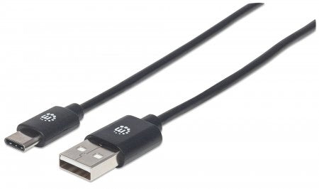 Cable USB-C Manhattan 354929 2.0M - USB 2.0 480Mbps Negro