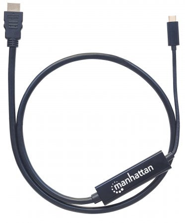 Cable USB-C a HDMI Manhattan 152235 - 4K DP Alt Mode, 2 metros, Negro Imagen principal del producto