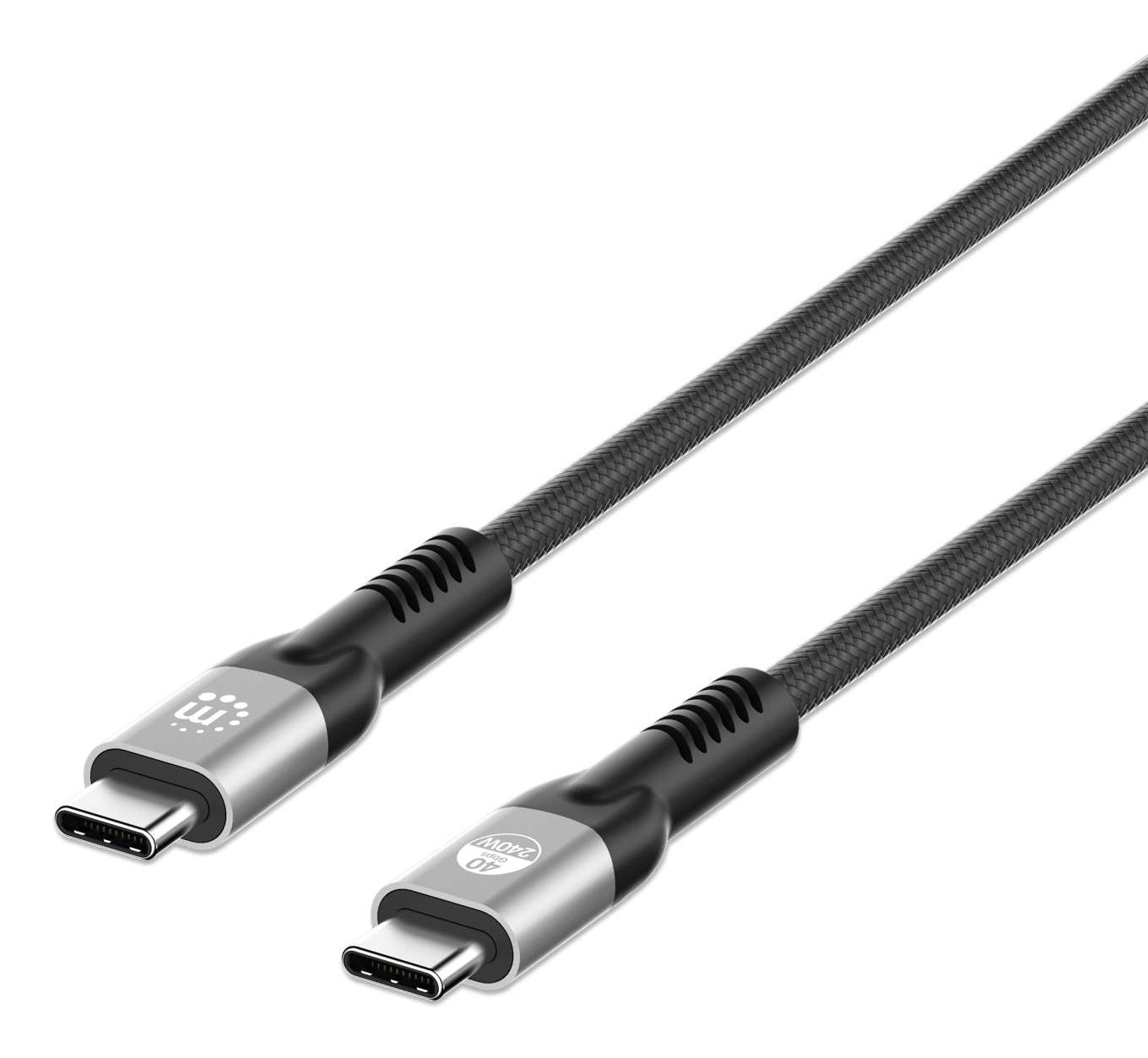 Cable USB-C HDMI Alta Velocidad Manhattan 356381 - 2M, 240W, Doble Apantallamiento Imagen principal del producto