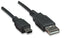 Cable USB Manhattan 333375 Mini B 1.8m - Conexión Confiable USB 2.0