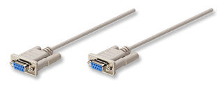 Cable Null Modem Manhattan 301404 DB9H-H 1.8m - Conexión Serial Imagen principal del producto