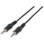 Cable auxiliar 3.5mm MANHATTAN 334594 - 1.8m Negro Macho a Macho