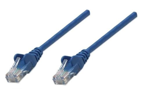 Cable de Red INTELLINET 342575 Cat6 1 Metro - RJ-45 Macho/Macho Azul Imagen principal del producto