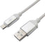 Cable USB 2.0 a Micro BROBOTIX 161208B - Blanco, 20cm