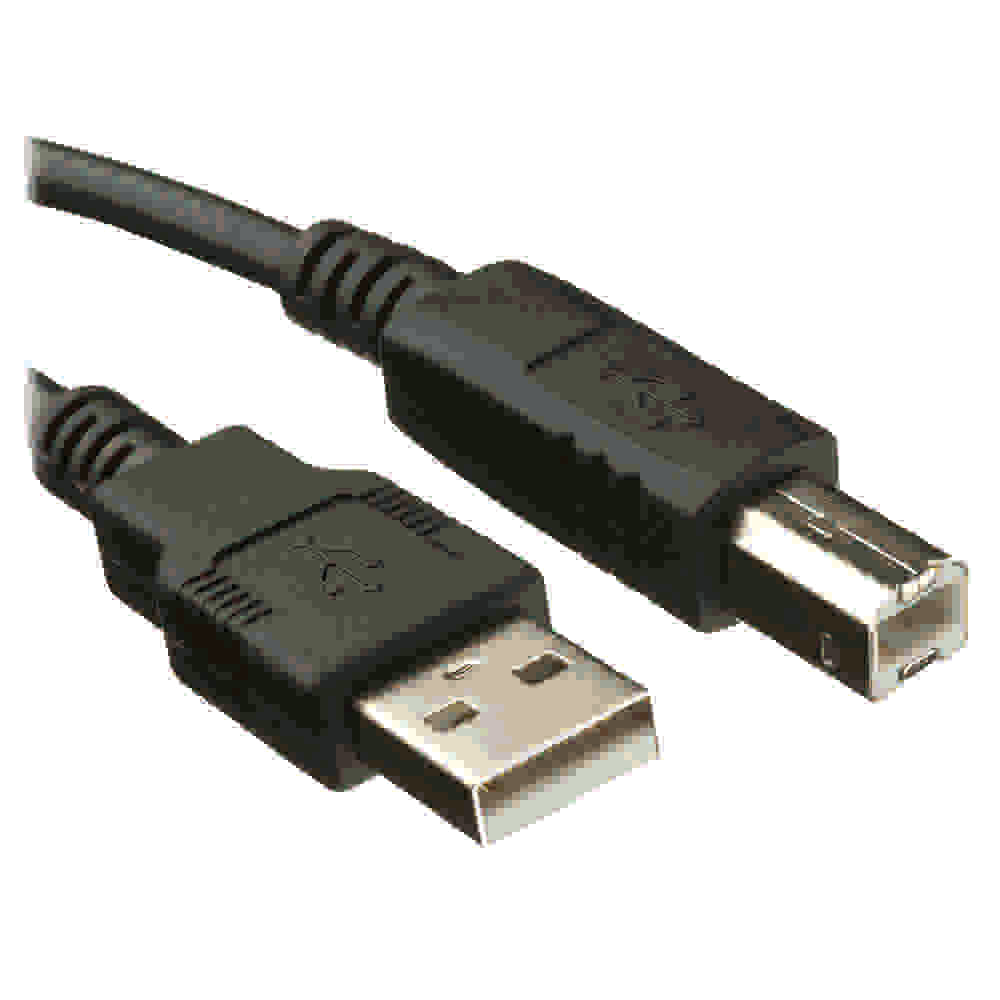 Cable USB BROBOTIX 102303 - 3 Metros, Conexión Confiable en Negro Imagen principal del producto