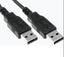 Cable USB Tipo A-A BROBOTIX 210887 - 3 metros, Negro