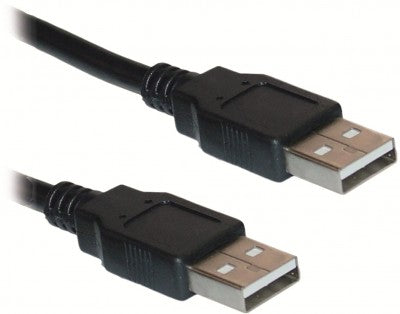 Cable USB Tipo A-A BROBOTIX 1.8 m - Transferencia de datos, Negro