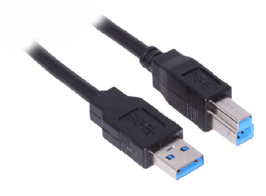 Cable USB BROBOTIX V3.0 A-B 1.8m - USB 3.0 Macho/Macho Negro