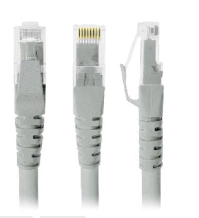 Cable de Red BROBOTIX Cat5e 50cm RJ-45 - Contactos Dorados, Gris