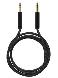 Cable de Stereo BROBOTIX 651336 - Nylon Trenzado, 1M, Macho a Macho