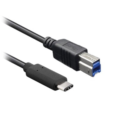 Cable USB 3.0 BROBOTIX 170302 - Tipo C y B, 1 Metro, Negro Imagen principal del producto