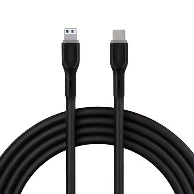 Cable USB 3.0 Tipo C a Lightning BROBOTIX 6006832 - 1 Metro Negro Imagen principal del producto