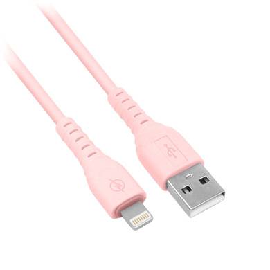 Cable USB 3.0 Tipo A a Lightning BROBOTIX 6001615 - 1 Metro, Rosa