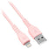 Cable USB 3.0 Tipo A a Lightning BROBOTIX 6001615 - 1 Metro, Rosa