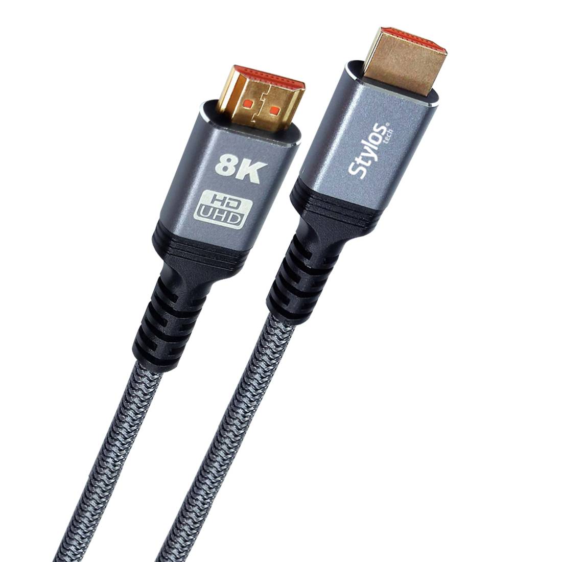 Cable HDMI Stylos 8K 2m Negro - Resolución 8K Ultra HD