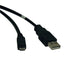 Cable USB 2.0 TRIPP-LITE U050-006 - Micro-USB, 1.83m, Alta Velocidad