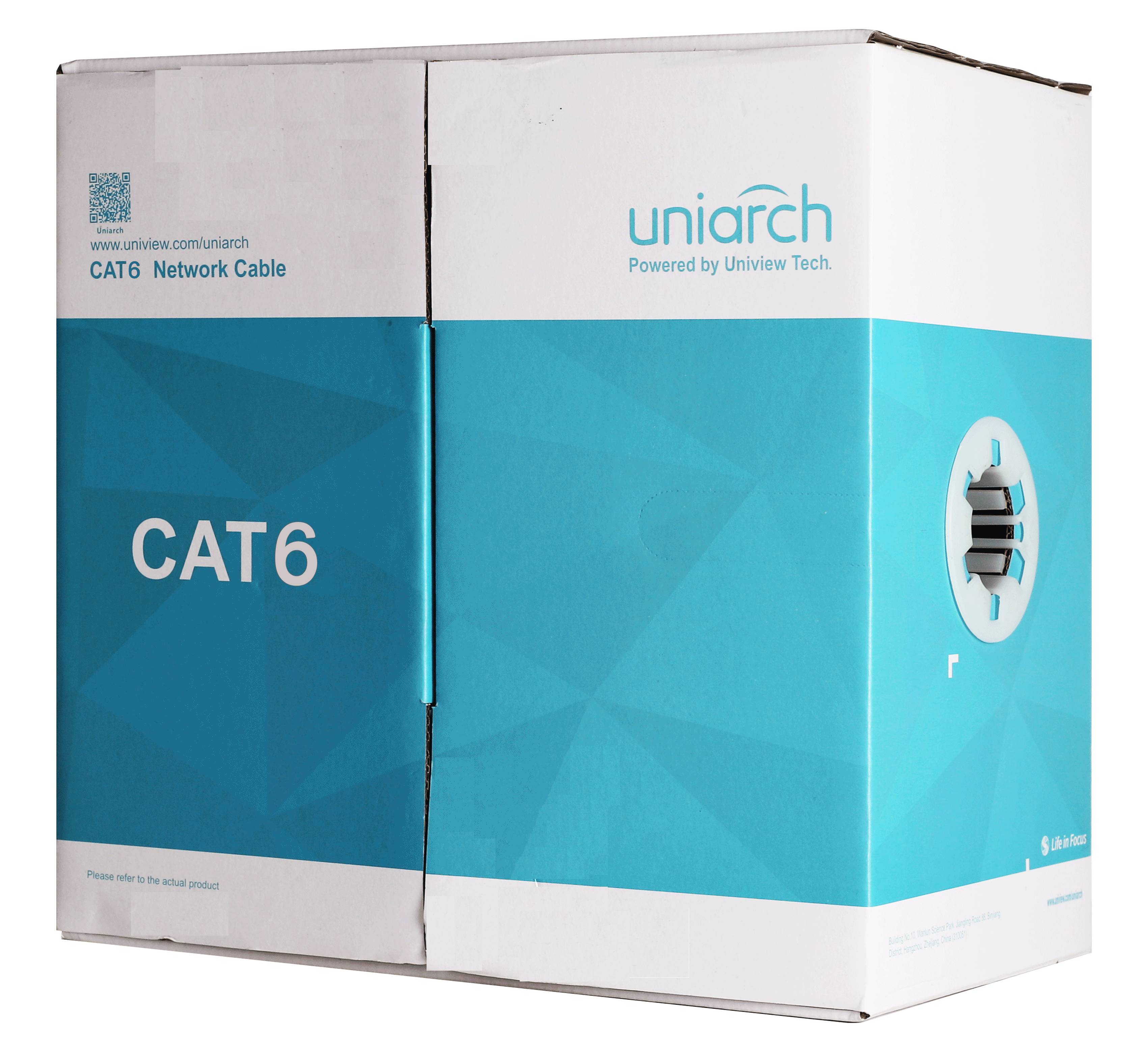 Cable UTP Cat6 UNIARCH CAB-6-CCA 100 Metros - Interior PVC Azul