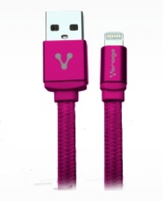 Cable Lightning VORAGO CAB-119 Rosa 1 metro - Compatible iPhone iPad