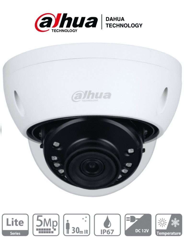 Cámara Domo Dahua HAC-HDBW1500E-28 5MP - Antivandalica IR 30m IP67