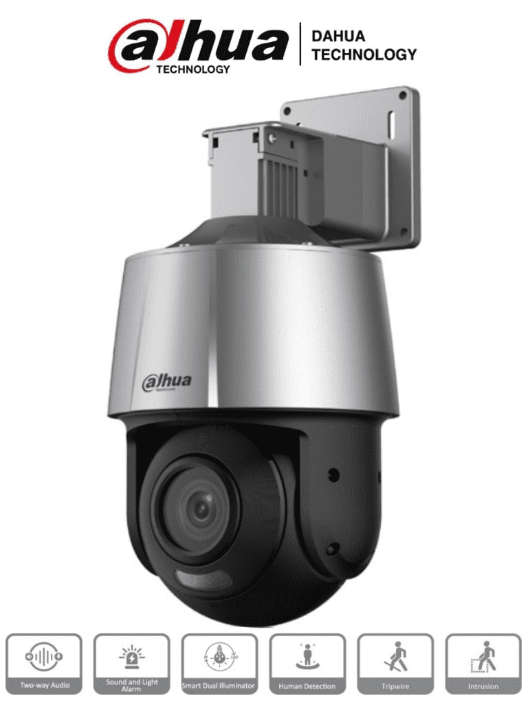 Cámara IP Dahua SD3A200-GN-A-PV 2MP - PTZ, IR 30m, H.265+, Disuasión Activa