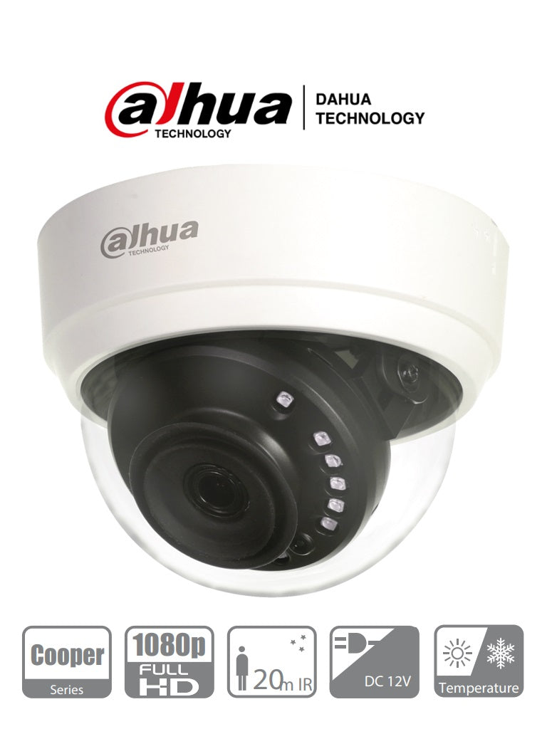 Cámara Domo Dahua HAC-D1A21N-0280B 1080p HDCVI - IR 20m, Lente 2.8mm Imagen principal del producto