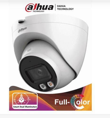 Cámara Domo IP Dahua IPC-HDW2449T-S-IL 4MP Full Color - PoE y Micrófono