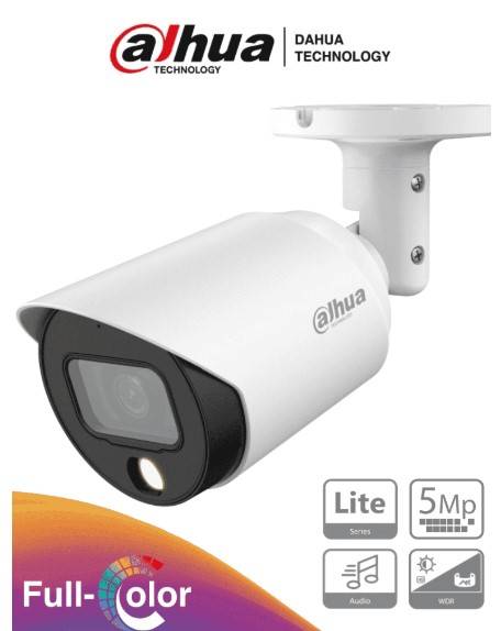 Cámara Bullet Dahua HAC-HFW1509T-A-LED 5MP Full Color - Leds 20m, IP67 Imagen principal del producto