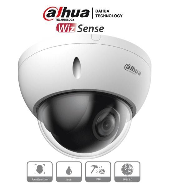 Cámara IP PTZ Dahua SD22204DB-GNY 2MP - 4x Zoom Óptico, WizSense, Starlight
